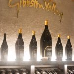 Gibbston Valley Winery, 3-D custom cut gold text 