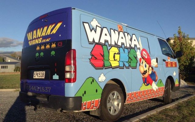Wanaka Signs Super Mario van wrap